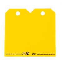 ZING Eco Safety Tag Blank Yellow 10 Pack