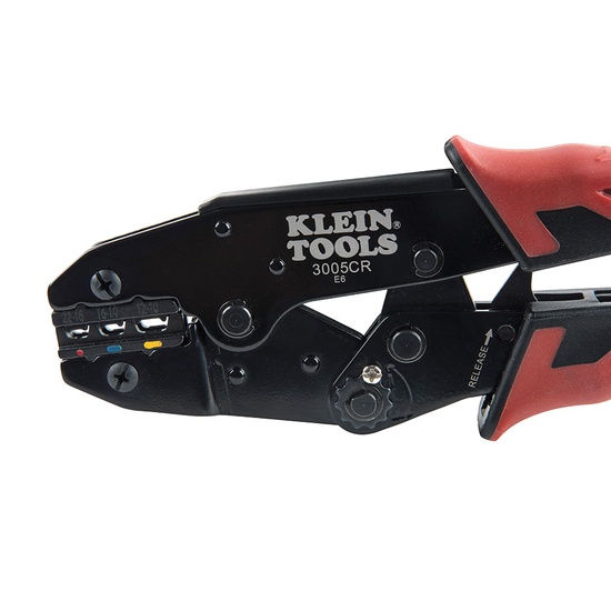 Klein Tools 3005CR Ratcheting Crimper, 10-22 AWG - Insulated Terminals - Image 5