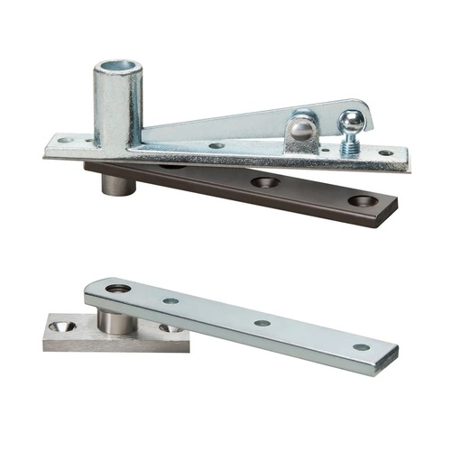 Rixson 12834626 3/4" Floor Mount Center Hung Pivot Set with 320 Top Pivot Satin Chrome Finish