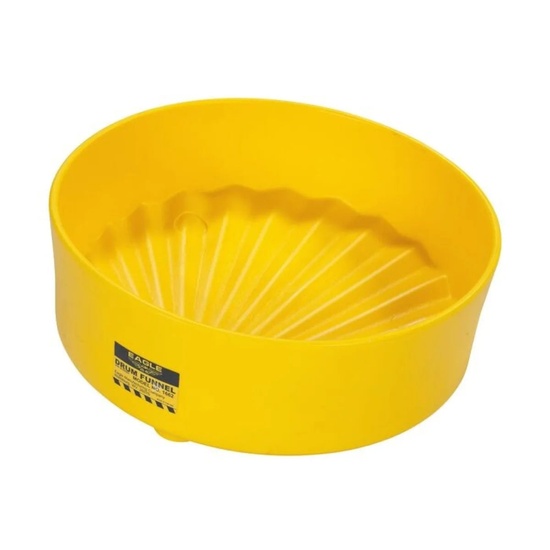 Eagle Manufacturing 18" Diameter Drum Funnel with Screen Yellow - Image 1