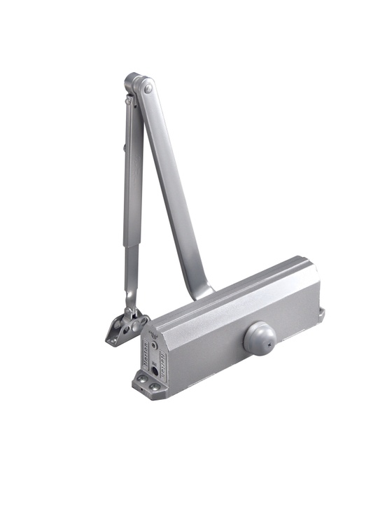 Norton 1601696 Adjustable Medium Duty Surface Mounted Door Closer with Sex Nuts Gold Finish - Image 1