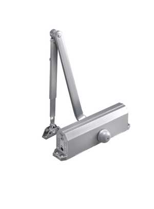 Norton 1601696 Adjustable Medium Duty Surface Mounted Door Closer with Sex Nuts Gold Finish