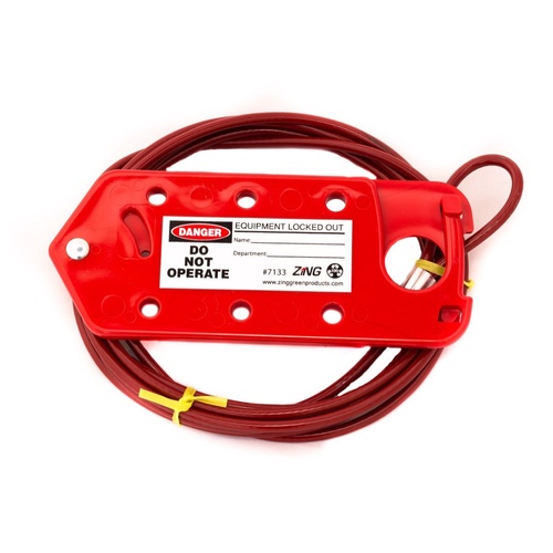 ZING RecycLockout Cable and Hasp Lockout 10 Ft