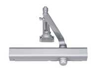 Norton 1601H689 Adjustable Hold Open Medium Duty Surface Mounted Door Closer with Sex Nuts Aluminum Finish