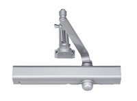 Norton 1601H689 Adjustable Hold Open Medium Duty Surface Mounted Door Closer with Sex Nuts Aluminum Finish
