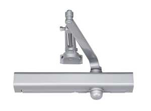 Norton 1601H689 Adjustable Hold Open Medium Duty Surface Mounted Door Closer with Sex Nuts Aluminum Finish