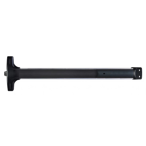 Detex V40628EBCD36 3' Rim Exit Device with Electric Alarm and Cylinder Dogging Aluminum Finish