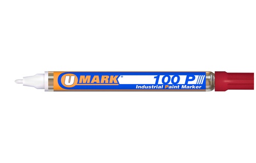 U-Mark 100P Fine Line Industrial Paint Marker – Red