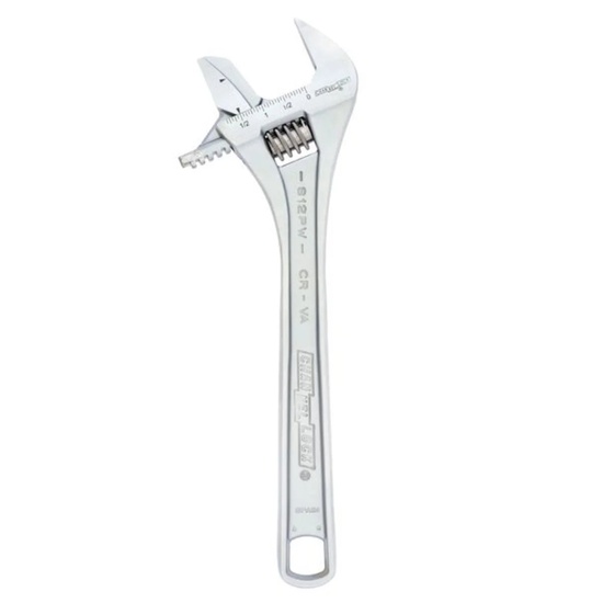 Channellock 812PW 12-inch Reversible Jaw Adjustable Wrench - Image 1