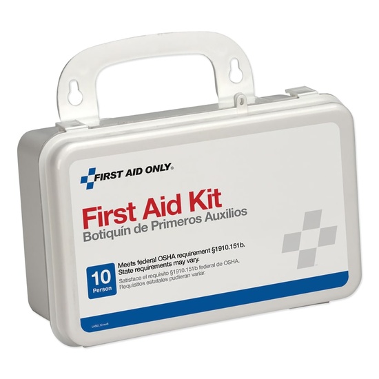 First Aid Only 10 Person First Aid Kit, Weatherproof Plastic Case, OSHA Compliant - Image 2