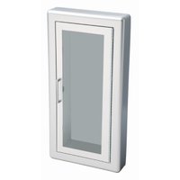 JL Industries Academy Aluminum Semi-Recessed Fire Extinguisher Cabinet 10 lb 1027F10