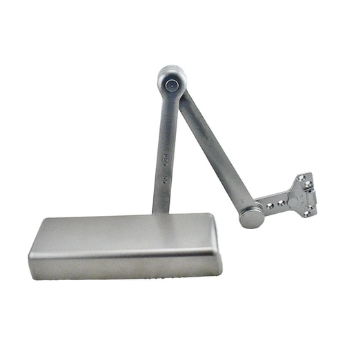 LCN 4040XPSCUSHAL Parallel Arm Super Smoothee Heavy Duty Adjustable 1-6 Surface Mounted Spring Cush Door Closer with TBSRT Thru Bolts 689 Aluminum