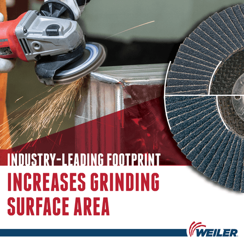 Weiler 4-1/2" Big Cat Abrasive Flap Disc, Flat (TY27), Phenolic Backing, 60Z, 7/8" Arbor Hole - Image 7