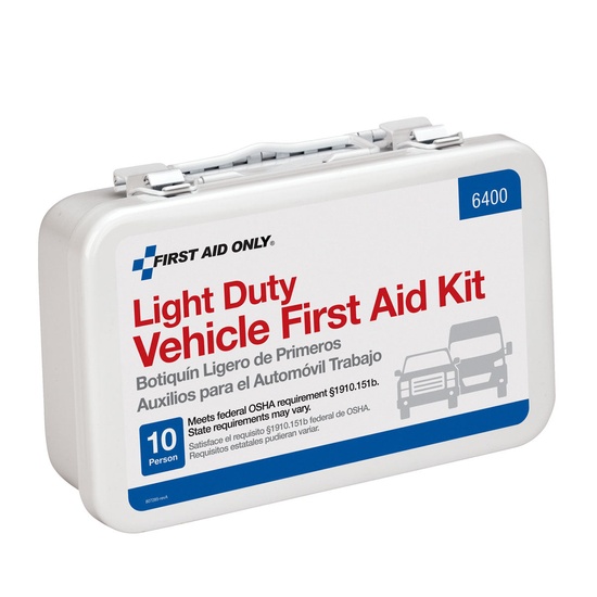 First Aid Only 10 Person Vehicle First Aid Kit, Weatherproof Steel Case - Image 2