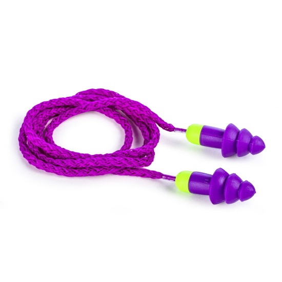 Moldex Rockets® Reusable Earplug with Pocket-Pak and Cloth Cord 6420, NRR 27dB - Image 1