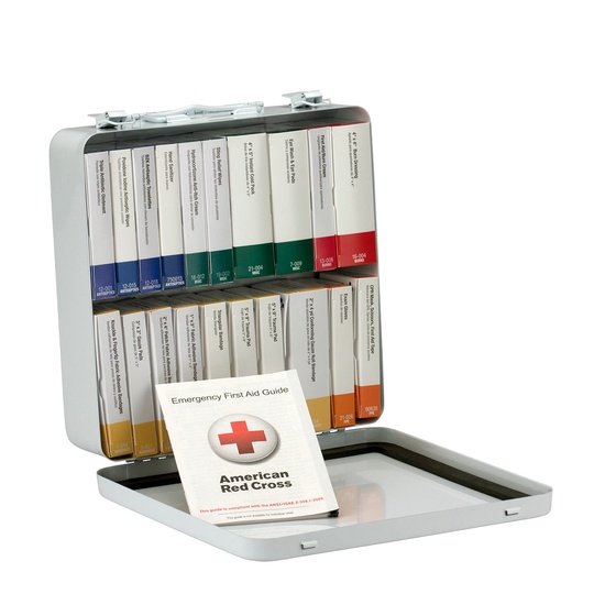 First Aid Only 24 Unit Steel First Aid Kit, Weatherproof Steel, Wall Mount, 30+ Person - Image 3