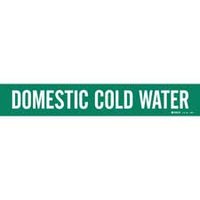Brady Domestic Cold Water Pipe Marker