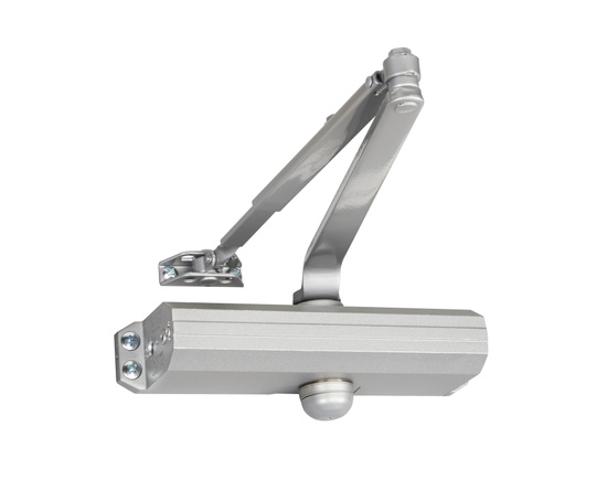 Norton 1601689 Adjustable Medium Duty Surface Mounted Door Closer with Sex Nuts Aluminum Finish - Image 2