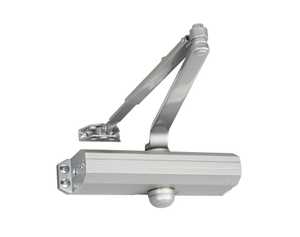 Norton 1601689 Adjustable Medium Duty Surface Mounted Door Closer with Sex Nuts Aluminum Finish
