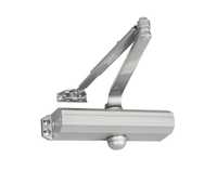 Norton 1601689 Adjustable Medium Duty Surface Mounted Door Closer with Sex Nuts Aluminum Finish