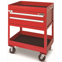 Wright Tool 30" 2 Drawer Heavy Duty Utility Cart 30"W X 42"H X 22"D Top Shelf