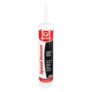 Red Devil Speed Demon Acrylic Caulk – 10.1 oz. White