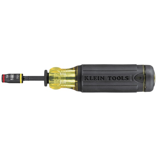 Klein Tools 14-in-1 HVAC Adjustable-Length Impact Screwdriver with Flip Socket - Image 6