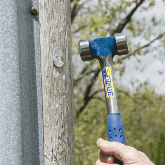 Estwing E3-40L Lineman's Hammer 40 oz One-Piece Forged Steel with Leather Grip - Image 2