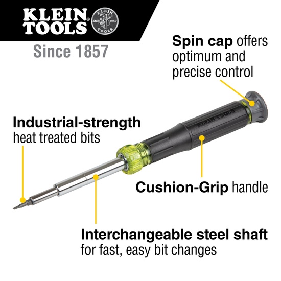 Klein Tools 14-in-1 Precision Screwdriver/ Nut Driver - Image 7