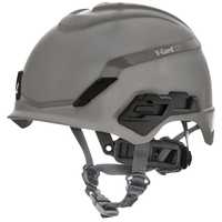 MSA V-Gard H1 Safety Helmet Gray No Vent Fas-Trac III Pivot Suspension