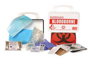 Certified Safety 10PW Bloodborne Pathogen Economy First Aid Kit – Poly White Case