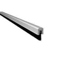 Pemko 5025ANB84 84" 7' Mortise Retainer with 1/4" Nylon Brush Mill Finish Aluminum Finish