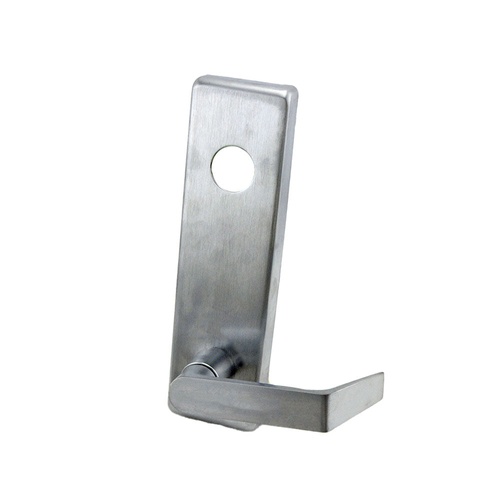 Falcon 510LDAN626FSA Dane Lever Exit Device Trim with Key Locks or Unlocks Electric Fail Safe Satin Chrome Finish