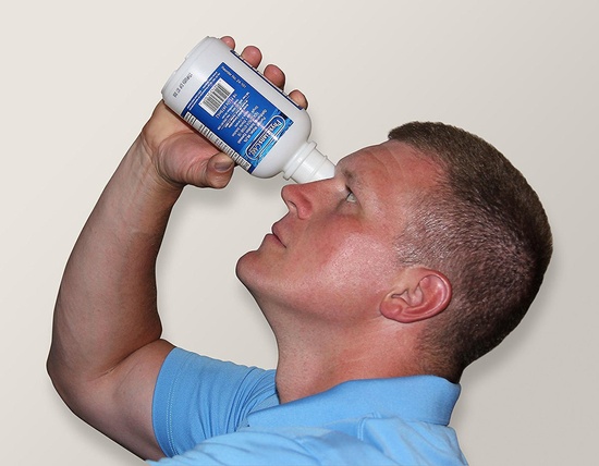 First Aid Only Eyewash Station, Double 16 oz. Screw Cap Bottle - Image 2