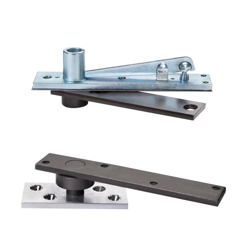 Rixson 370626 Center Hung Pivot Set with 340 Top Pivot Satin Chrome Finish