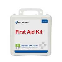 First Aid Only 50 Person ANSI B Plastic First Aid Kit, ANSI 2021 Compliant