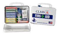 Certified Safety 16PW Class A 21 ANSI 18M First Aid Kit – Poly White Case