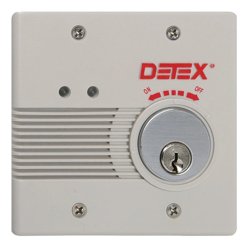 Detex EAX2500S Surface Mount AC / DC Powered Alarm Gray Finish
