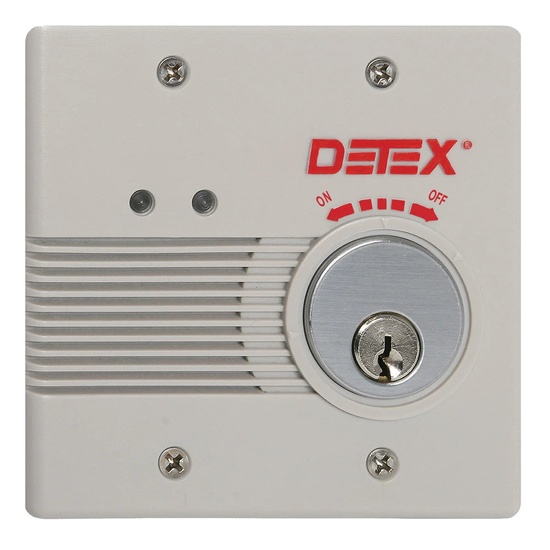 Detex EAX2500F Flush Mount ACDC Powered Alarm Gray Finish - Image 1