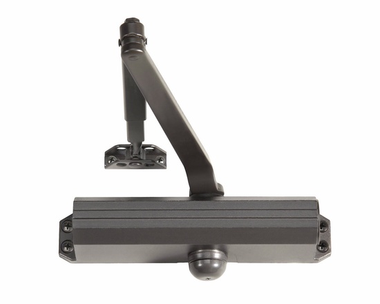 Norton 1601690 Adjustable Medium Duty Surface Mounted Door Closer with Sex Nuts Dark Bronze Finish - Image 1