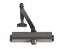 Norton 1601690 Adjustable Medium Duty Surface Mounted Door Closer with Sex Nuts Dark Bronze Finish