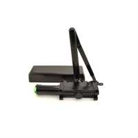 LCN 4011REGGLBLKRH Right Hand Size 1 Surface Mounted Pull Side Smoothee Heavy Duty Door Closer with TBSRT Thru Bolts 693 Black Finish