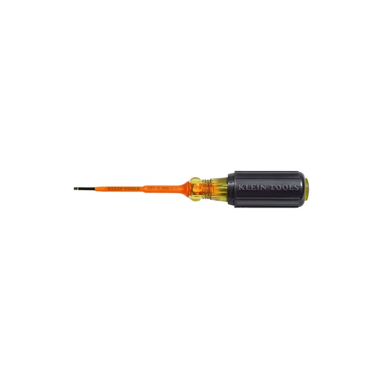 Klein Tools Insulated Screwdriver, 3/32-Inch Cabinet, 3-Inch Round Shank - Image 4
