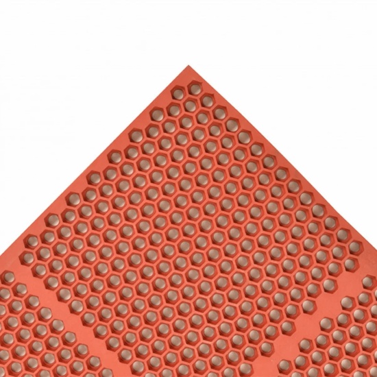 NoTrax Drainage Anti-Fatigue Mat Optimat T15 Red - Image 1