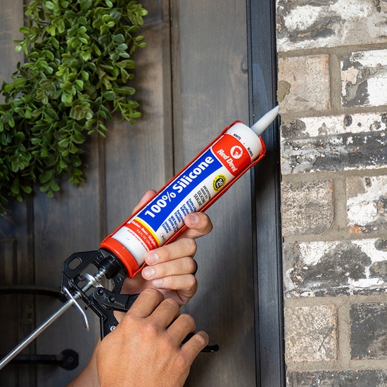 Red Devil 100% Silicone Architectural Grade RTV Sealant 2.8 FL OZ Clear - Image 1