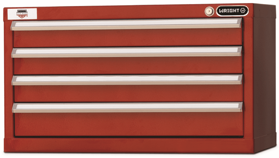 Wright Tool 29" 4 Drawer Heavy Duty Top Chest 29-1/4"Wide x 16-7/8"High x 15-1/4"Wide with Security Lock and 2 Keys - Image 1