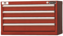 Wright Tool 29" 4 Drawer Heavy Duty Top Chest 29-1/4"Wide x 16-7/8"High x 15-1/4"Wide with Security Lock and 2 Keys