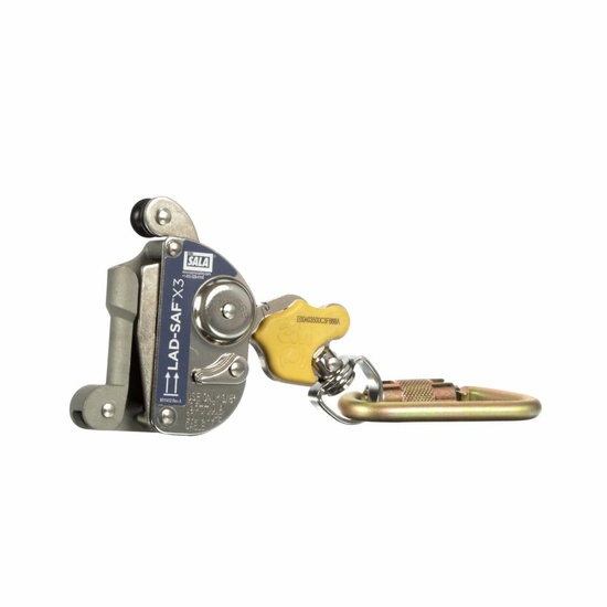 3M DBI-SALA Lad-Saf X3 Detachable Cable Sleeve Fits 3 8 in dia Cable Dual-Independent Locking 310 lb Load Cap - Image 2