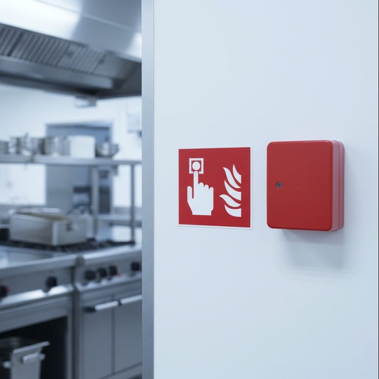 Restaurant Fire Safety Sign Kit ISO 7010 F001 + F005 + F012 (3-Pack) - Image 4