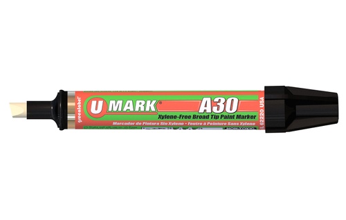U-Mark A30 Broad Tip Paint Marker – Black (6/box)